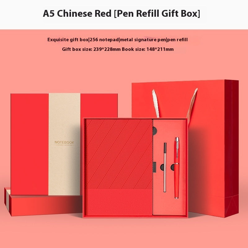 Flag Village Notebook Gift Box Vacuum Cup Set Business Gift Company Activity High-end Practical Gift