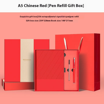 Flag Village Notebook Gift Box Vacuum Cup Set Business Gift Company Activity High-end Practical Gift