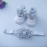 Flag Village New Baby Girl Socks Headband Gift Box