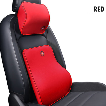 Flag Village Auto Tools Car Headrest Neck Protector Backrest Car Seat Pillow Lumbar Pillow Memory Foam