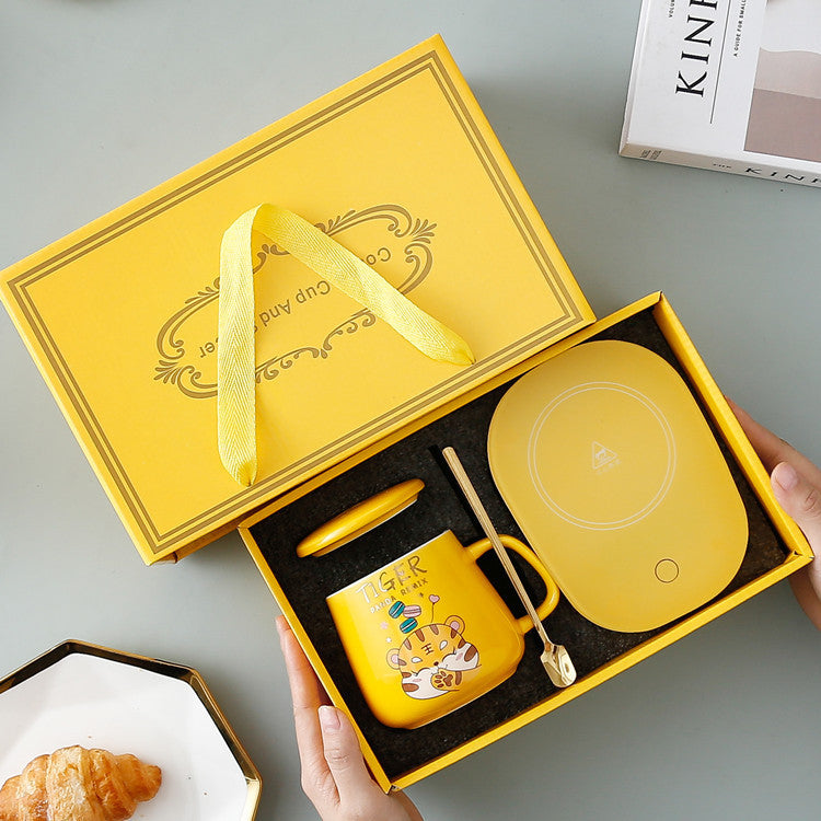 Flag Village 55 Degree Constant Temperature Ceramic Mug Gift Box Set