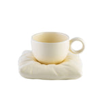 Flag Village Nordic Style Ceramic Cup With Pillow Coaster Creative Couple Coffee Cup Tea Cups Saucers Christmas Gift Box Set Drinkware