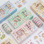 Flag Village Hand Account Sticker Tape Gift Box Set