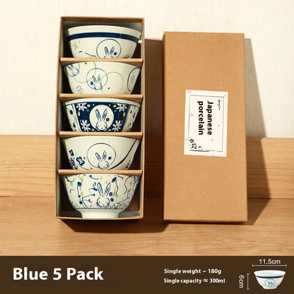 Flag Village Ceramic Bowl Set Housewarming Tableware Suit Gift Box