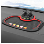 Flag Village Auto Tools Non-Slip Car Phone Pad For 4-in-1 Car Parking Number Card Anti-Slip Mat Auto Phone Holder Sticky Anti Slide Dash Phone Mount