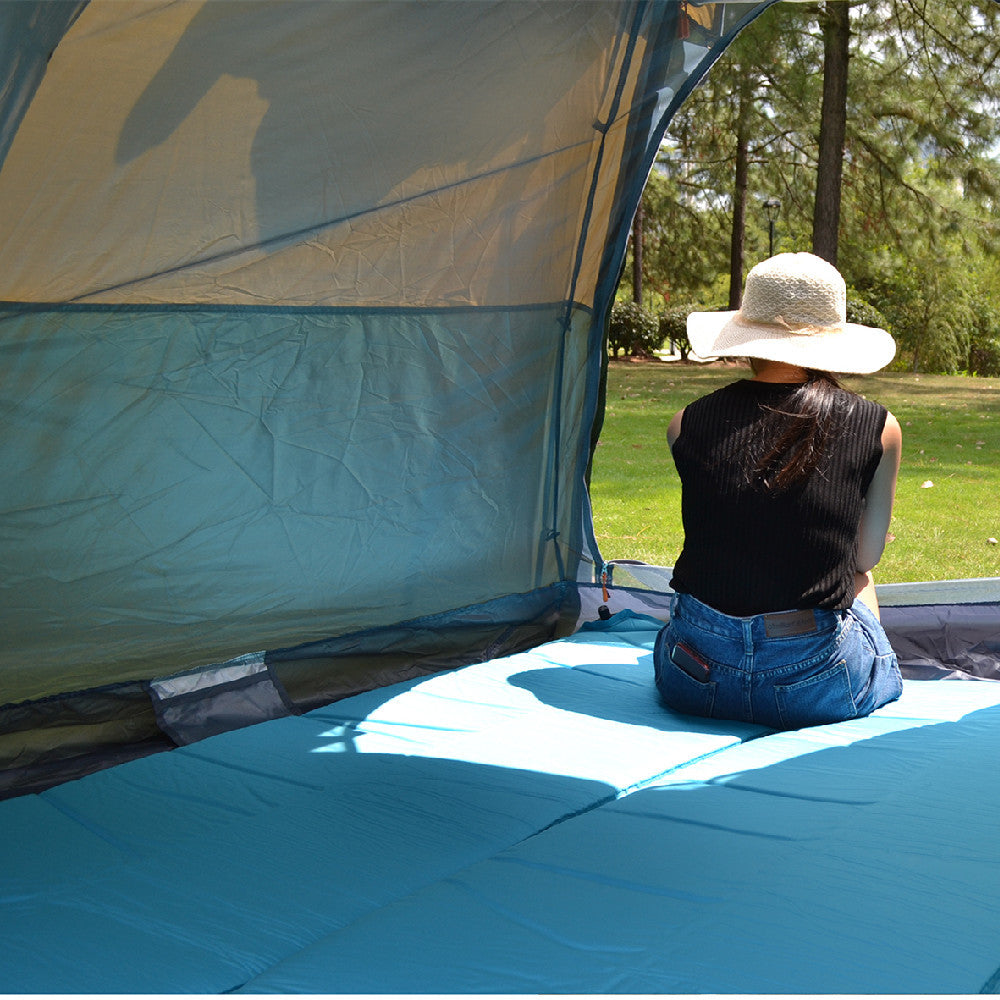 Flag Village Fully Automatic Hexagonal Speed-opening Rainstorm-proof Camping Tent