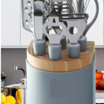 Flag Village Stainless Steel Kitchen Gadgets Household Kitchen Utensils Tray Peeler Egg Beating Scissors Gifts