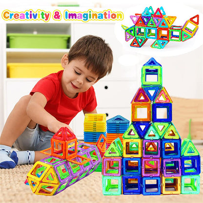 Flag Village Magnetic Building Blocks DIY Magnets Toys For Kids Designer Construction Set Gifts For Children Toys