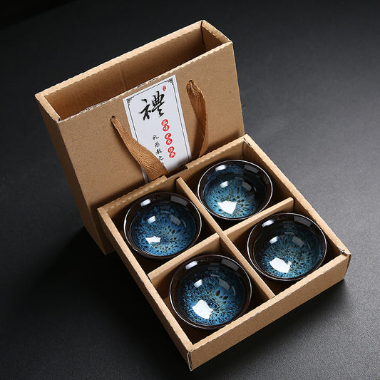 Flag Village Family Kungfu Tea Set Gift Box