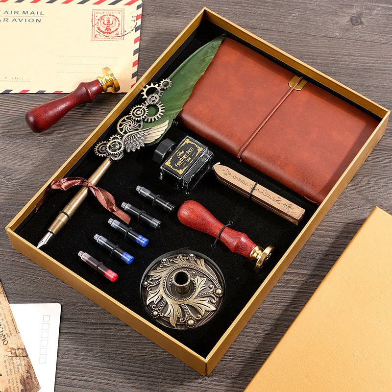 Flag Village Retro Notebook Gift Box Set For Boys And Girls
