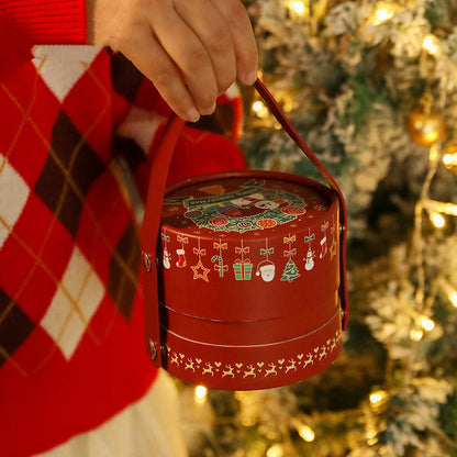 Flag Village Christmas Gift Box Portable Decorative Packing Box
