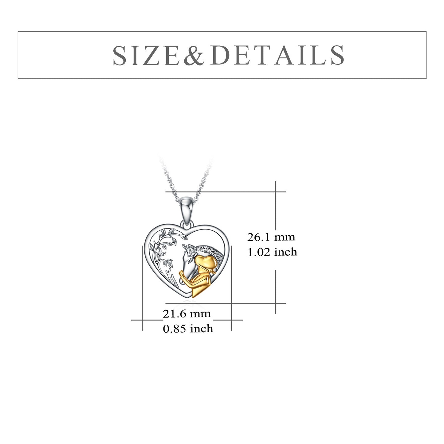 Flag Village Horse Boys Girls Pendant Necklace Gifts Locket Necklace that holds pictures for Family