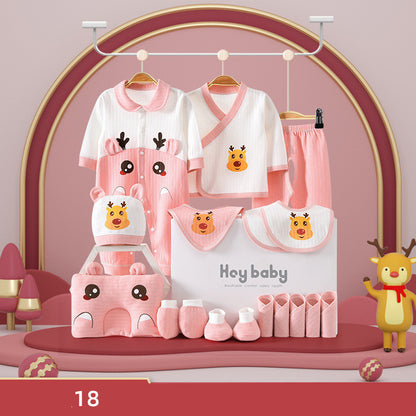Flag Village Pure Cotton Baby Clothes Set Gift Box