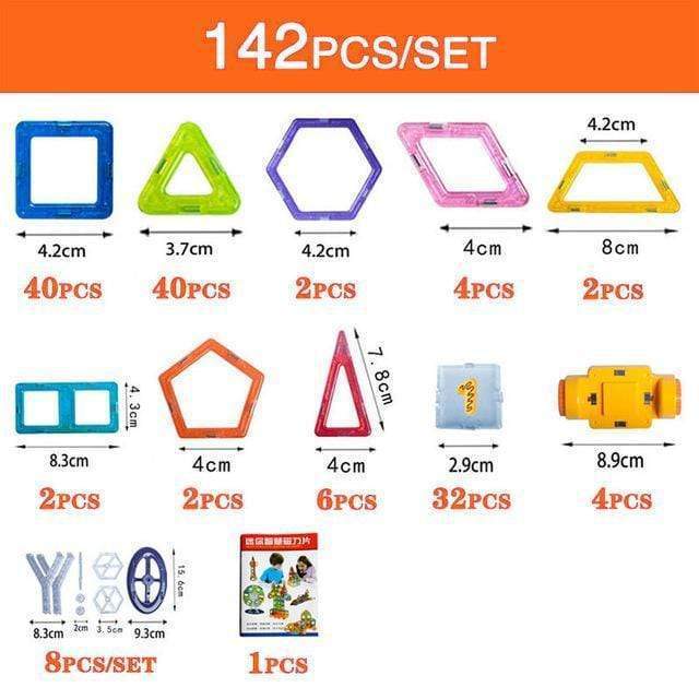Flag Village Magnetic Building Blocks DIY Magnets Toys For Kids Designer Construction Set Gifts For Children Toys