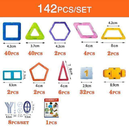 Flag Village Magnetic Building Blocks DIY Magnets Toys For Kids Designer Construction Set Gifts For Children Toys
