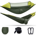Flag Village Camping Outdoor Automatic Speed Open Hammock Mosquito Net