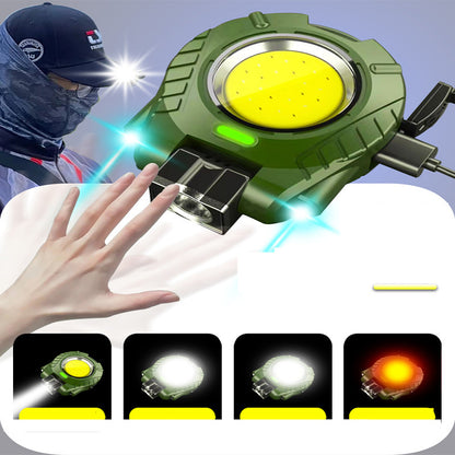 Flag Village Cap Clip Lamp Outdoor Multi-function Clip Cap Working LED Light Keychain