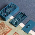 Flag Village Burnt Blue Citron Set Gift Box Incense Tools