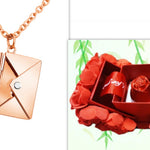 Flag Village Fashion Jewelry Envelop Necklace Women Lover Letter Pendant Best Gifts For Girlfriend