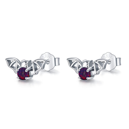Flag Village Bat Earrings 925 Sterling Silver Opal Bat Jewelry Gifts for Girls Women