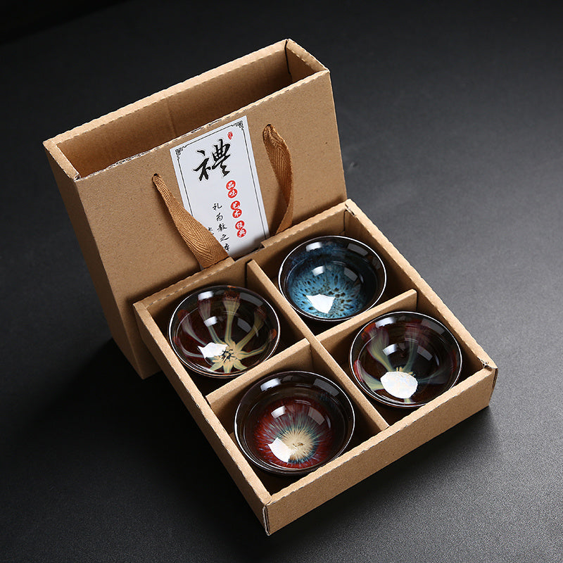 Flag Village Family Kungfu Tea Set Gift Box