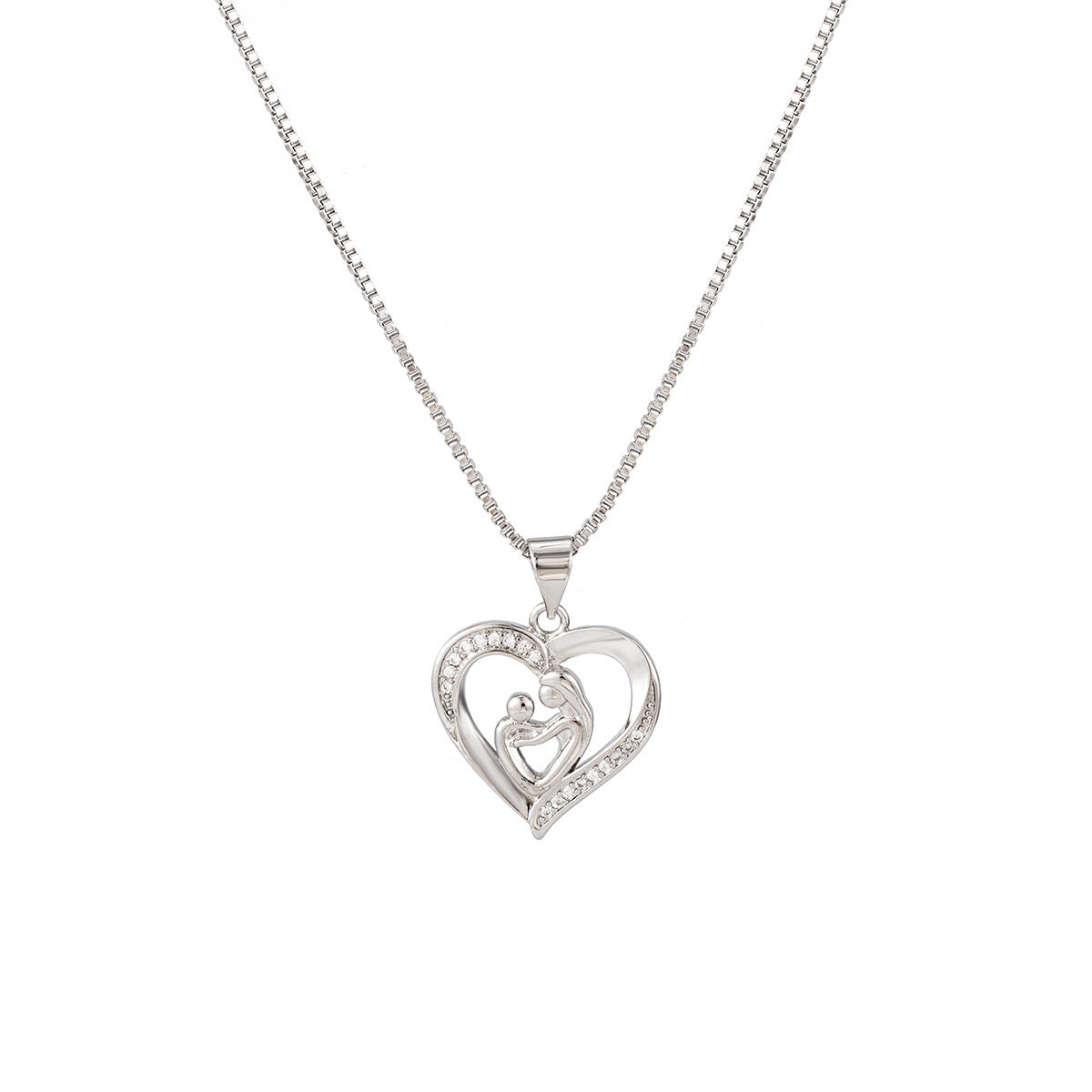 Flag Village Mother's Day Necklace Gift Box Love Necklace For Women Fine Jewelry Women Accessories Fashion Jewelry