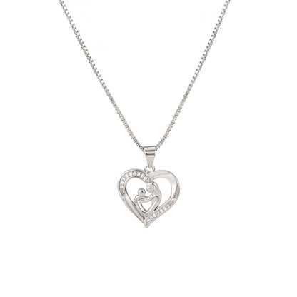 Flag Village Mother's Day Necklace Gift Box Love Necklace For Women Fine Jewelry Women Accessories Fashion Jewelry