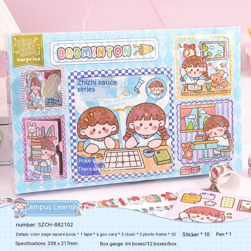 Flag Village 32K Journal Book Full Set Notebook Suit Gift Box