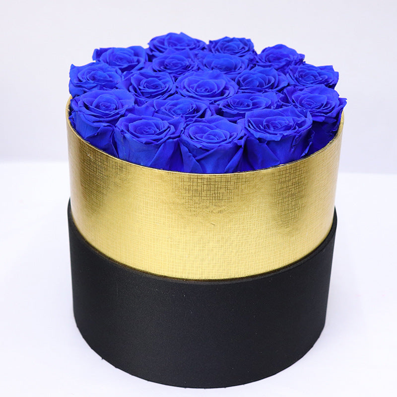 Flag Village Preserved Flower Rose Hug Bucket Christmas Gift Box