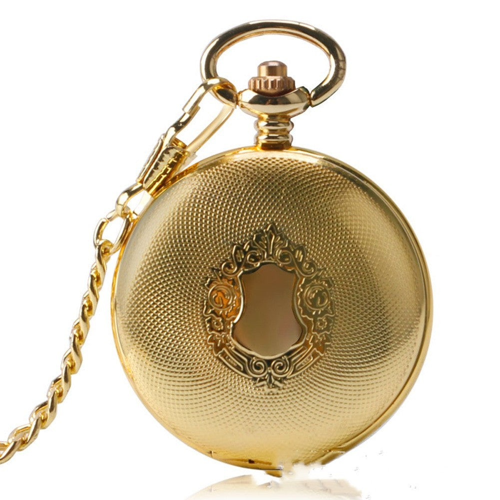 Flag Village Shield Automatic Mechanical Pocket Watch Gifts For Men And Women
