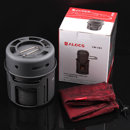 Flag Village Small Outdoor Camping Cookware Set