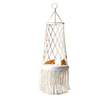 Flag Village Macrame Hanging Pet Bed Macrame Cat Hammock Wall Hanging Cat Hammock Macrame Cat Bed-Pet Gifts Hammock Macrame Cat Swing