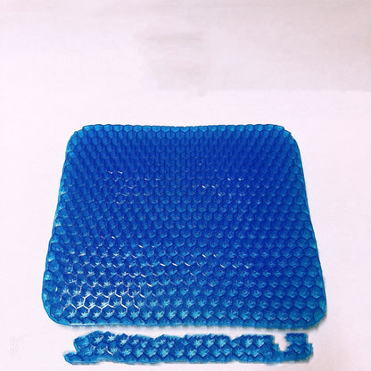Flag Village Auto Tools Summer Gel Seat Cushion Breathable Honeycomb Design For Pressure Relief Back Tailbone Pain For Home And Car