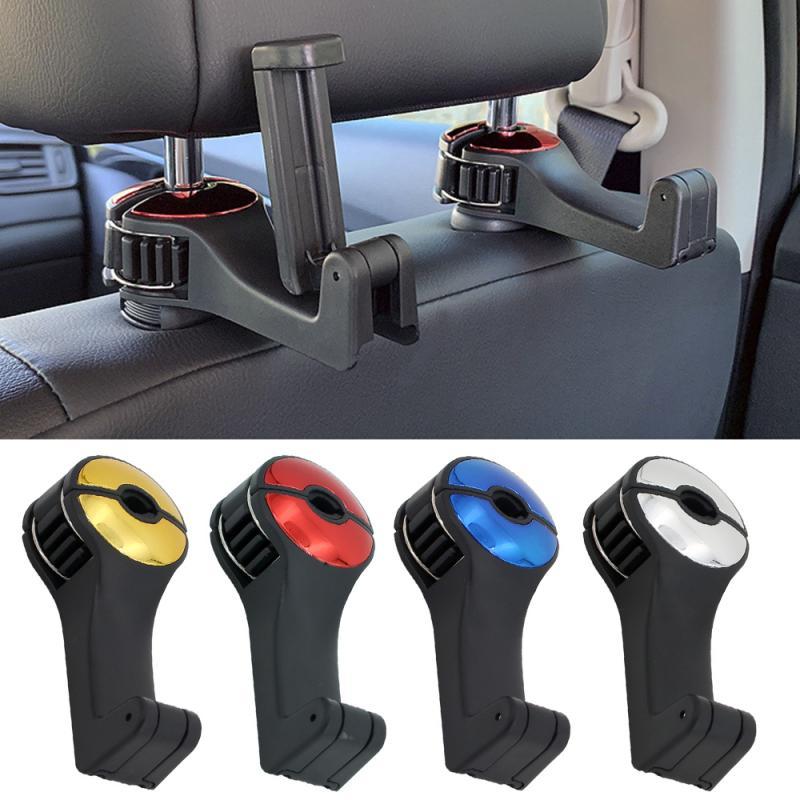 Flag Village Auto Tools Car Headrest Hook Phone Car Holder Car Hanger For A4 B6 Seat Back Hanger Storage Hook Phone Holder Auto Fastener Clip