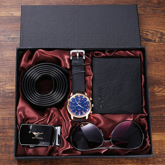 Flag Village Creative Personality Boutique Set Gift Box Watch Belt