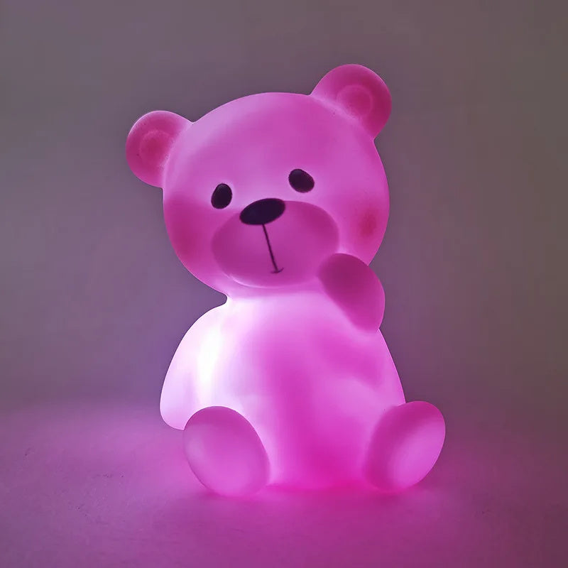 Flag Village Luminous Toys, Children's Room LED Lights, Bedside Lamp Decorations, Enamel New Creative Gifts