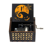 Flag Village Antique Carved Wooden Hand Crank Spirited Away Music Box Christmas Gift Birthday Gift Party Decoration