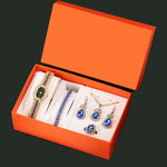Flag Village Quartz Watch Earrings Gift Box Set