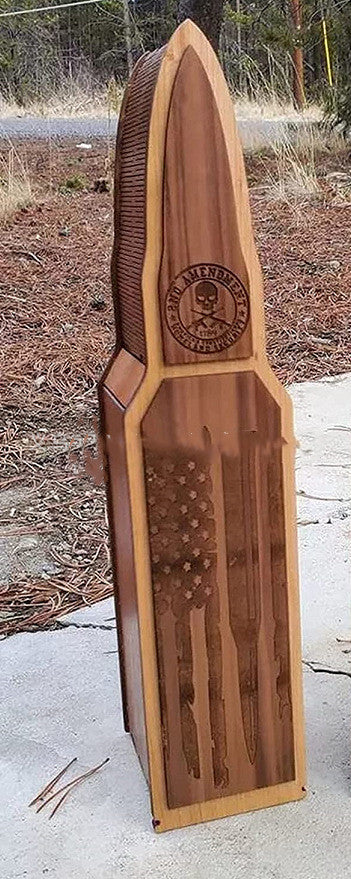 Flag Village Fathers Day Red Wine Wooden Gift Box