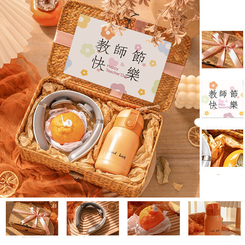 Flag Village Teacher Gift Box Set Neck Massager