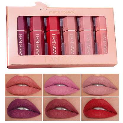Flag Village Matte Matte Waterproof Six Lipstick Gift Box Set