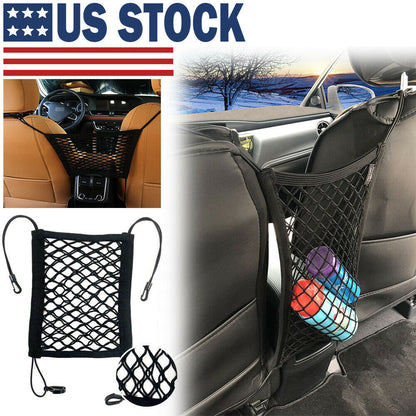 Flag Village Auto Tools Universal Car Trunk Storage Net Bag Cargo Back Seat Mesh Organizer Holder Mesh