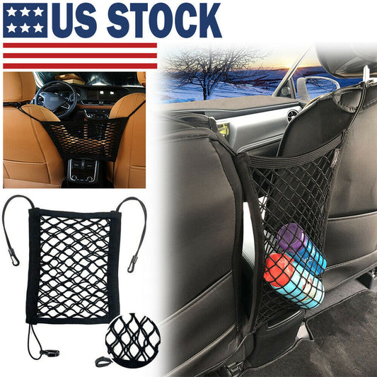 Flag Village Auto Tools Universal Car Trunk Storage Net Bag Cargo Back Seat Mesh Organizer Holder Mesh