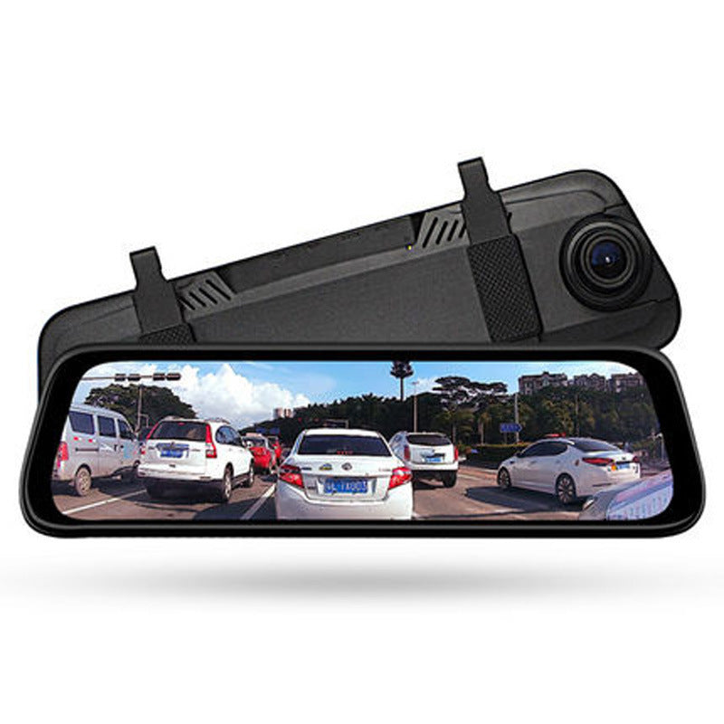 Flag Village Auto Tools Streaming Dashcam HD Rearview Mirror Dual Lens Reversing Video