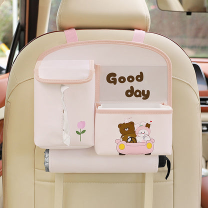 Flag Village Auto Tools Multifunctional Car Storage Bag Cute Cartoon