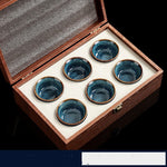 Flag Village High-grade Ceramic Small Tea Bowl Tasting Cups Tealight Gift Box Set