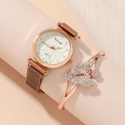 Flag Village Women's Five-piece Gift Box Quartz Wrist Watch
