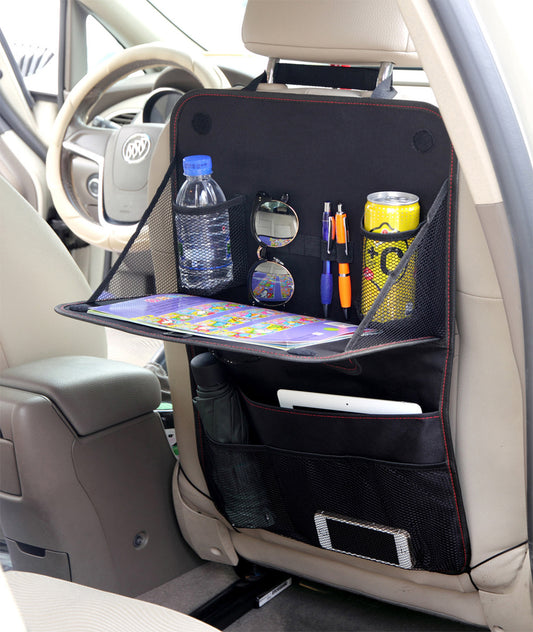 Flag Village Auto Tools Car Seat Back Storage Bag Car Organizer Bag Foldable Dining Table Tray Travel Storage Bag Car Interior Accessories