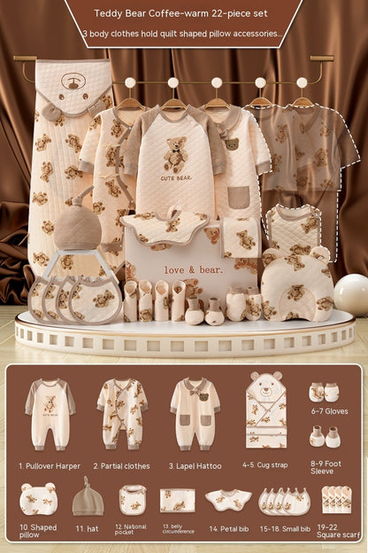Flag Village Newborn Gift Box Newborn Baby Meeting Etiquette Clothes Suit