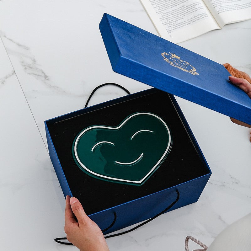 Flag Village Creative Couple Ceramic Cup Set Gift Box